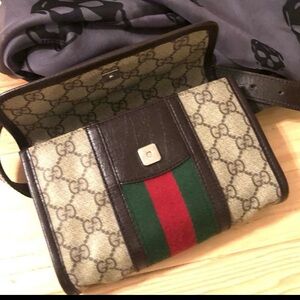 Gucci GG coated canvas waist bag/fanny pack